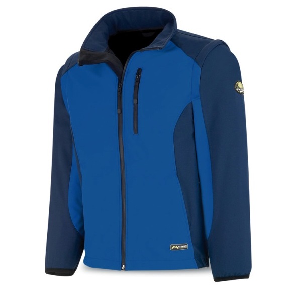 Cazadora SoftShell azul/azul marino 288-CSAA - Referencia 288-CSAA